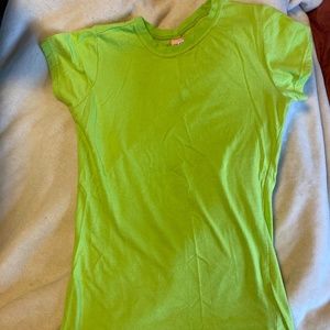 Lime green Tee size medium